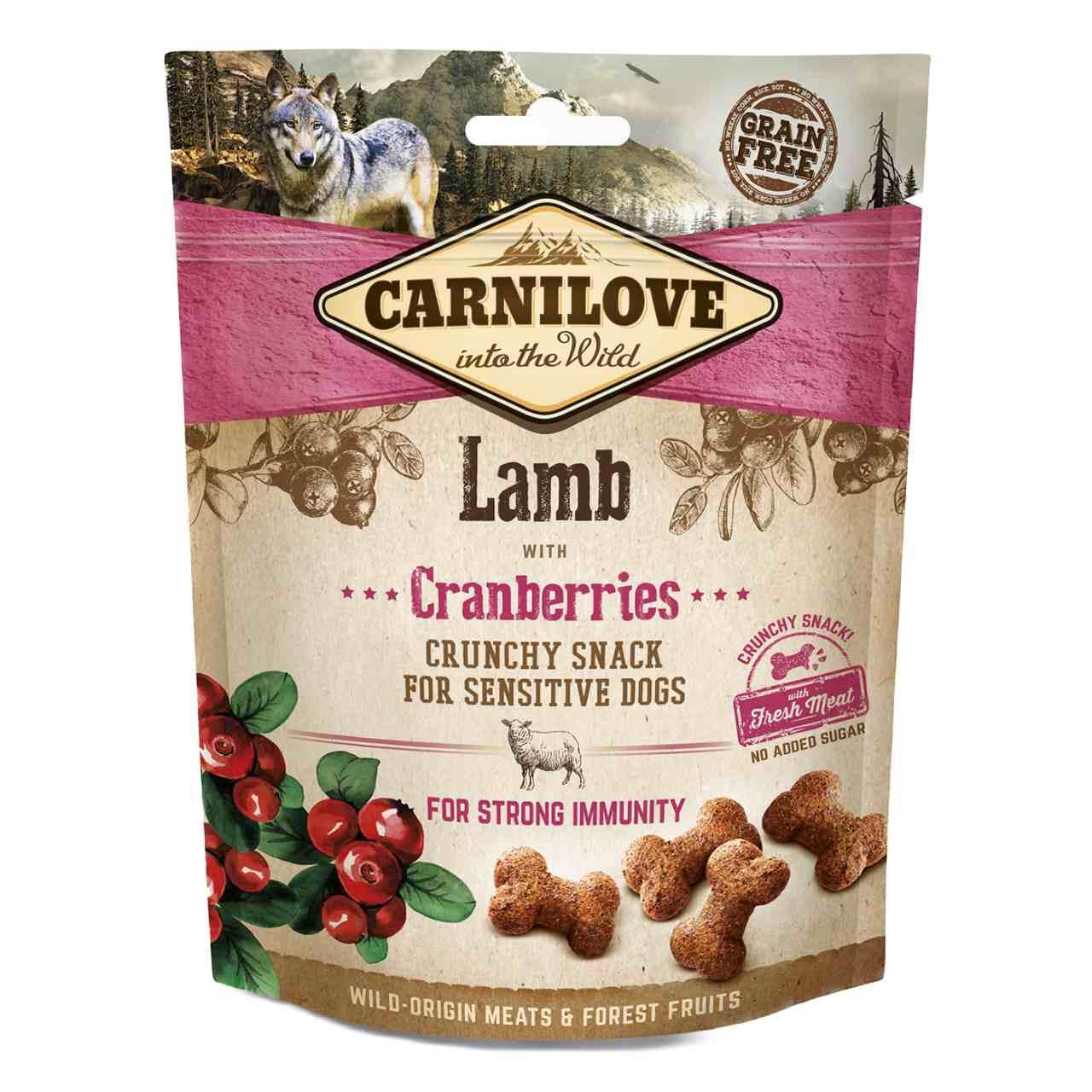 Lamb Crunchy Snacks - Grain & Potato Free Dog Treats 200g