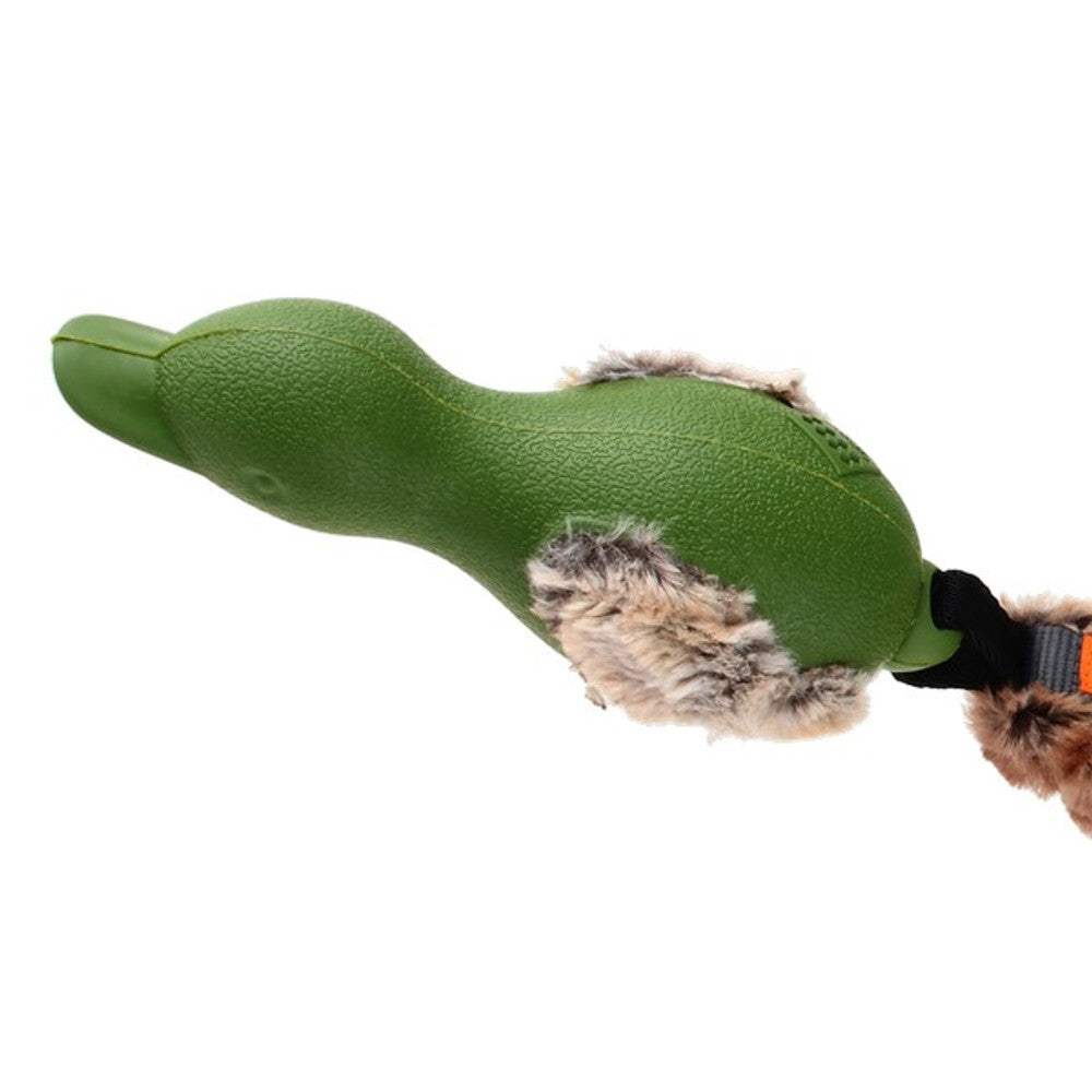 GiGwi Duck Push To Mute with Plush Tail Dog Toy