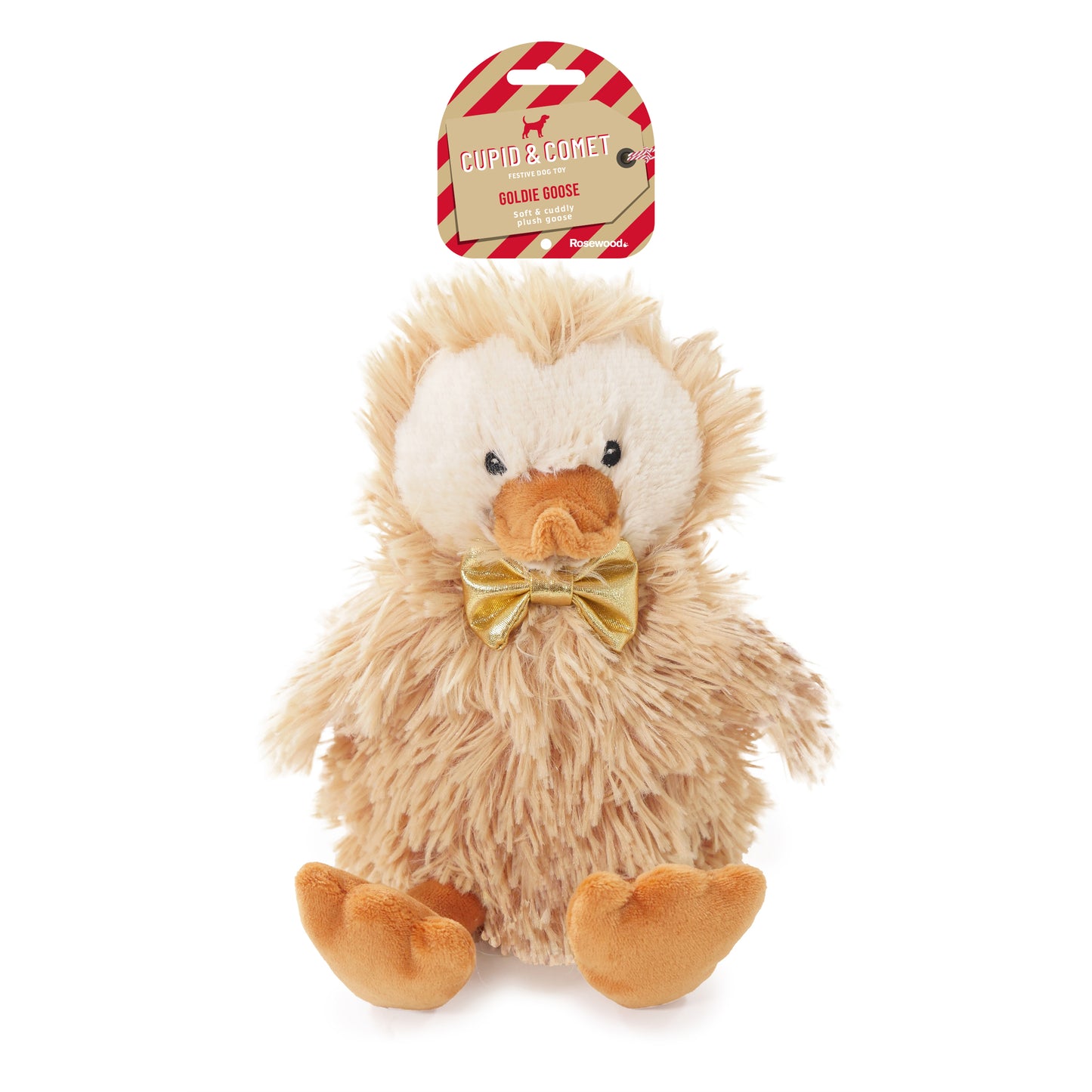Cupid & Comet Plush Goldie Goose Dog Toy