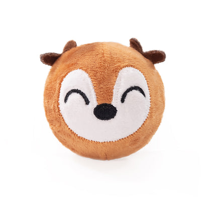 Rosewood Cupid & Comet 3pc Festive Character Tennis Balls Christmas Dog Toy