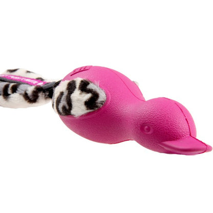 GiGwi Duck Push To Mute with Plush Tail Dog Toy