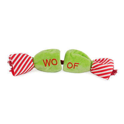 Cupid & Comet Crinkle Candy Rope Dog Toy