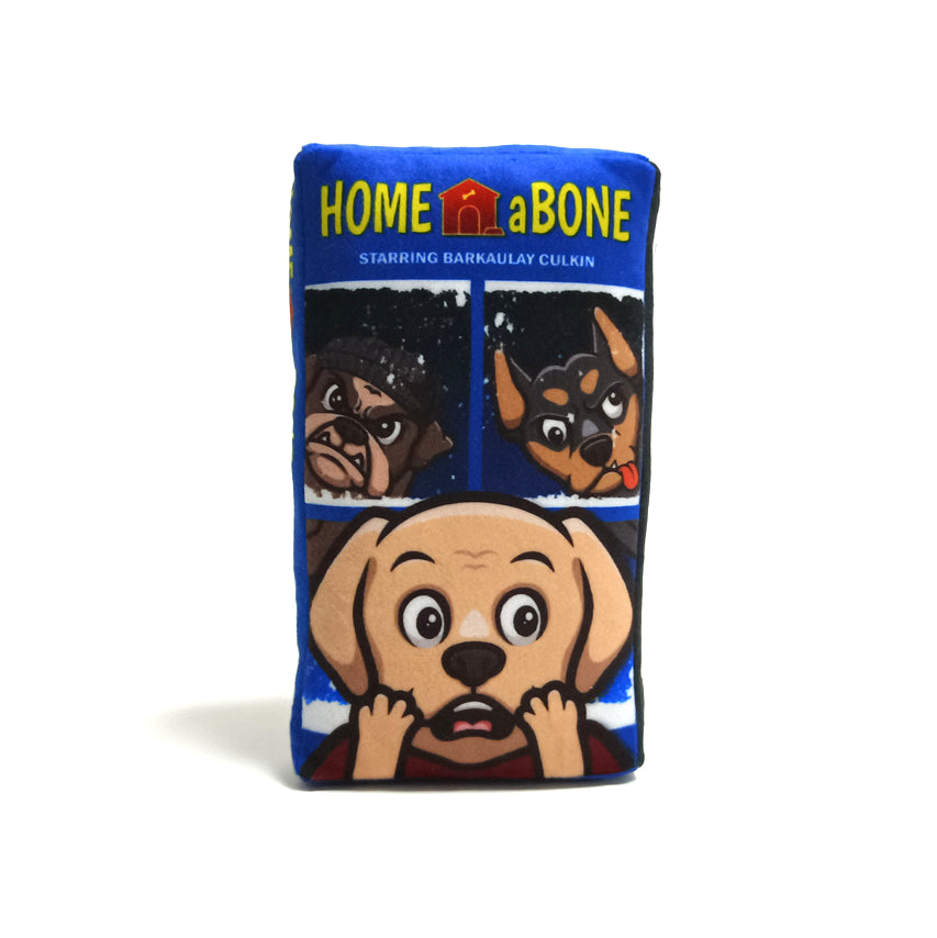 Home ABone VHS Cassette Retro Plush Dog Toy