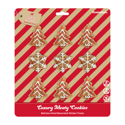 Cupid & Comet Festive Luxury Meaty Cookies 9pc Dog Treats