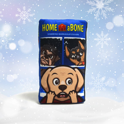 Home ABone VHS Cassette Retro Plush Dog Toy