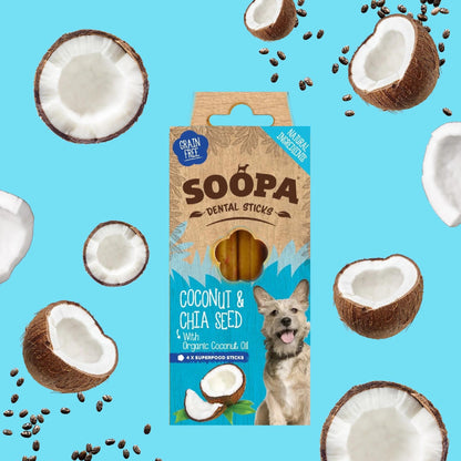 Coconut & Chia Seed Dental Sticks 100g