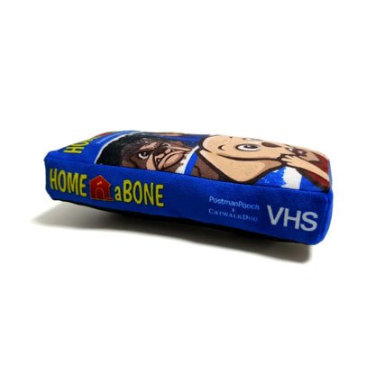 Home ABone VHS Cassette Retro Plush Dog Toy