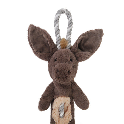 Cupid & Comet Christmas Crinkle Donkey Multi Texture Dog Toy