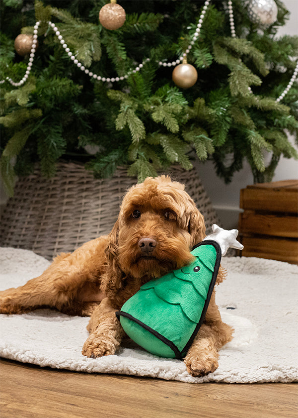 Cupid & Comet Cuddly Christmas Tree Plush Dog Toy